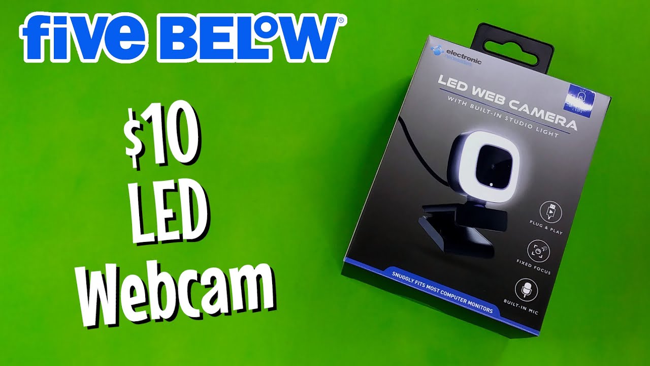 $10 LED Webcam From Five Below, Electronic Necessities Review