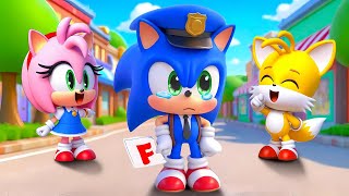 POLICE SONIC Got a ZERO?! AMY & TAILS Don't Laugh!! - Funny Story | Sonic The Hedgehog 3 Animation
