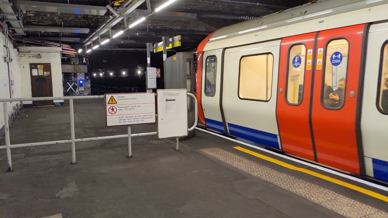 District Line S Stock Departing Stepney Green