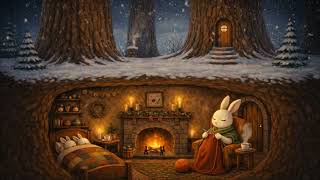 Cozy Winter Night ❄️ Soft Piano &amp; Fireplace Sounds with Falling Snow (25 minutes)