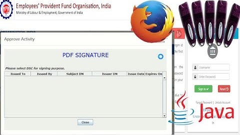 EPFO pdf Signature blank digital signature error solved