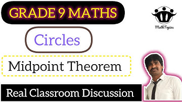 Grade 9 Maths Quadrilaterals Mid point theorem 8.9 Real classroom discussion/గ్రేడ్ 9 @mathtopixs 