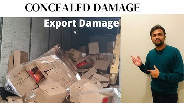 CONCEALED DAMAGE I EXPORT DAMAGE I #simonraks #exportimport #india