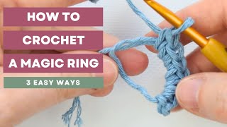 How to Crochet a Magic Ring with PLUSH yarn