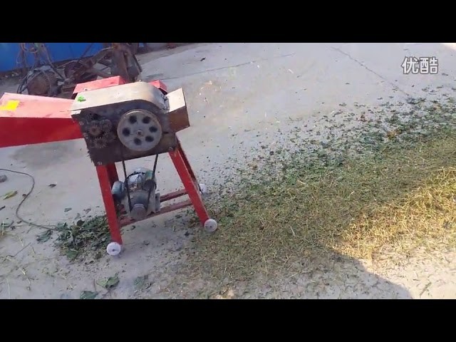 Animal feed processing agriculture chaff cutter machine, grass chopper  machine - YouTube