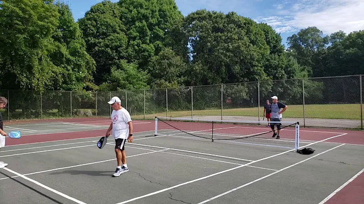 Easton Mass. Pickleball - Burt Lewis & Chuck Crame...