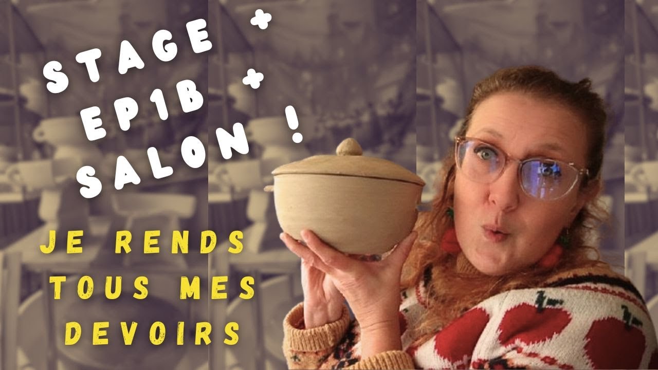 Mon CAP de céramique #13 Semaine CHARGÉE en céramique : stage, EP1B et salon créatif !