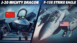 J20 Mighty Dragon Vs F15E Strike Eagle | Digital Combat Simulator | DCS |