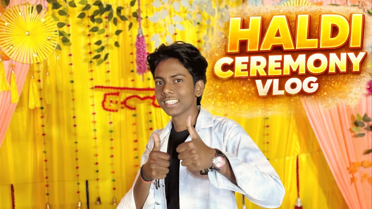 Haldi Ceremony Vlog 🤗 | Day 35/60 | #haldiceremony #vlog 