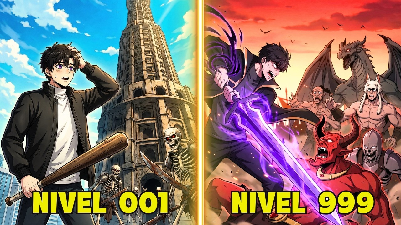 Atrapado en una Torre de Monstruos… Evolucionó de Cero a Nivel Dios