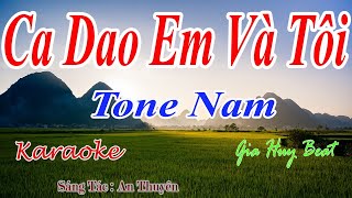 Ca Dao Em Và Tôi - Karaoke - Tone Nam - Nhạc Sống - gia huy beat screenshot 5