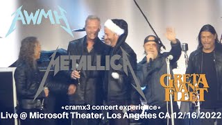 Metallica & Greta Van Fleet All Within My Hands @ SOLD OUT Microsoft Theater Los Angeles 12/16/2022
