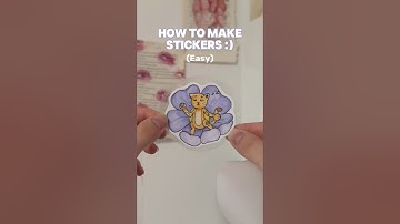 How to make your own stickers #youtubeshorts #artideas #fyp