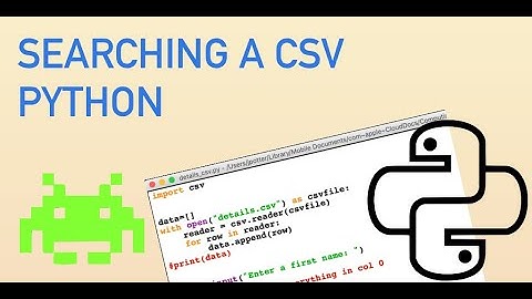 Python Searching a CSV