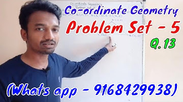 Q 13 Problem Set - 5 (Co-ordinate Geometry) Maharashtra Board 2018-19