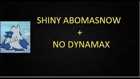 SHINY ABOMASNOW!!!POKEMON SHOWDOWN