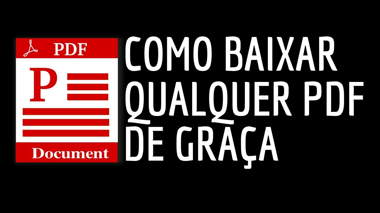Baixando Qualquer PDF De Gra a YouTube