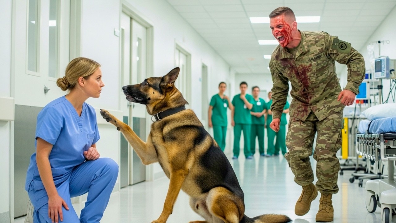 “Get Away From My K9!” a Bleeding Navy SEAL Snapped — Seconds Later, the K9 Saluted the Nurse
