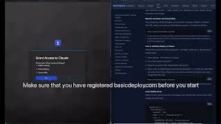 Connect BasicDeploy to your Claude AI chat (MCP)