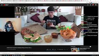 БРАТИШКИН смотрит 20,000 Calorie Superbowl Challenge(Matt Stonie)║Bratishkin смотрит