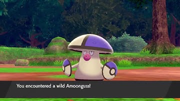 Shiny Amoonguss random encounter- Pokemon Sword Isle of Armor