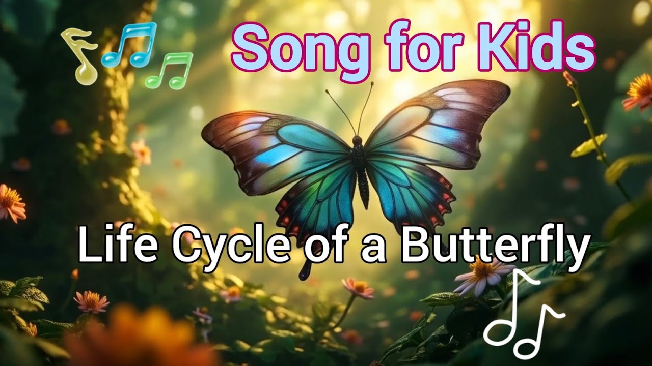 Life Cycle of a Butterfly - Song for Children - YouTube