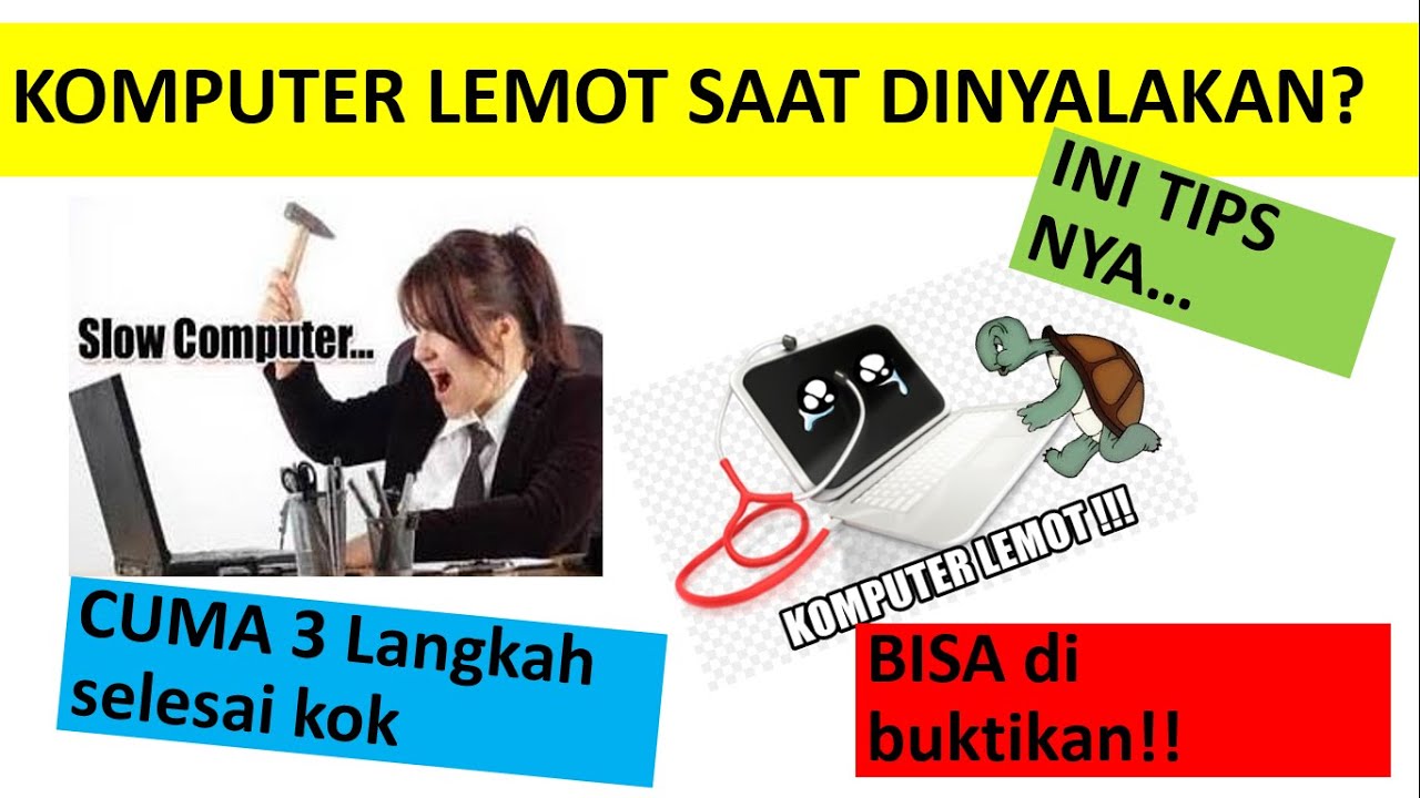111. (Tips Windows) Agar PC tidak Lemot / lambat pada saat dinyalakan