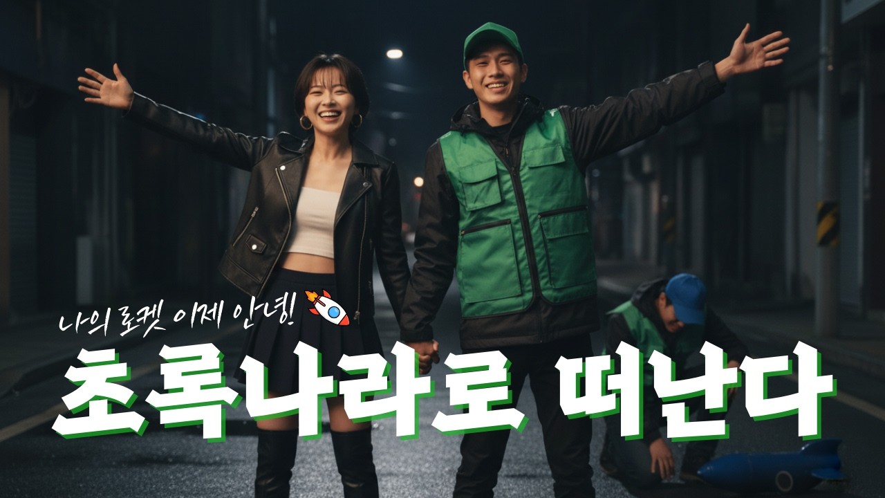 로켓을 버리고 초록 불빛으로 갈아탄 밤｜하은채 - 초록나라로 떠난다 (City Pop)