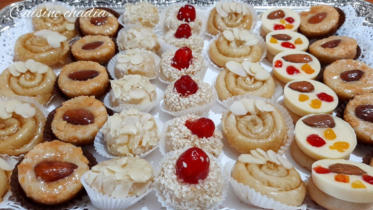 حلويات اللوز بريستيج بدون عجين 😍 5 أشكال من نصف كيلو ديال اللوز/ عقدة اللوز ناجحة بدون تشققات