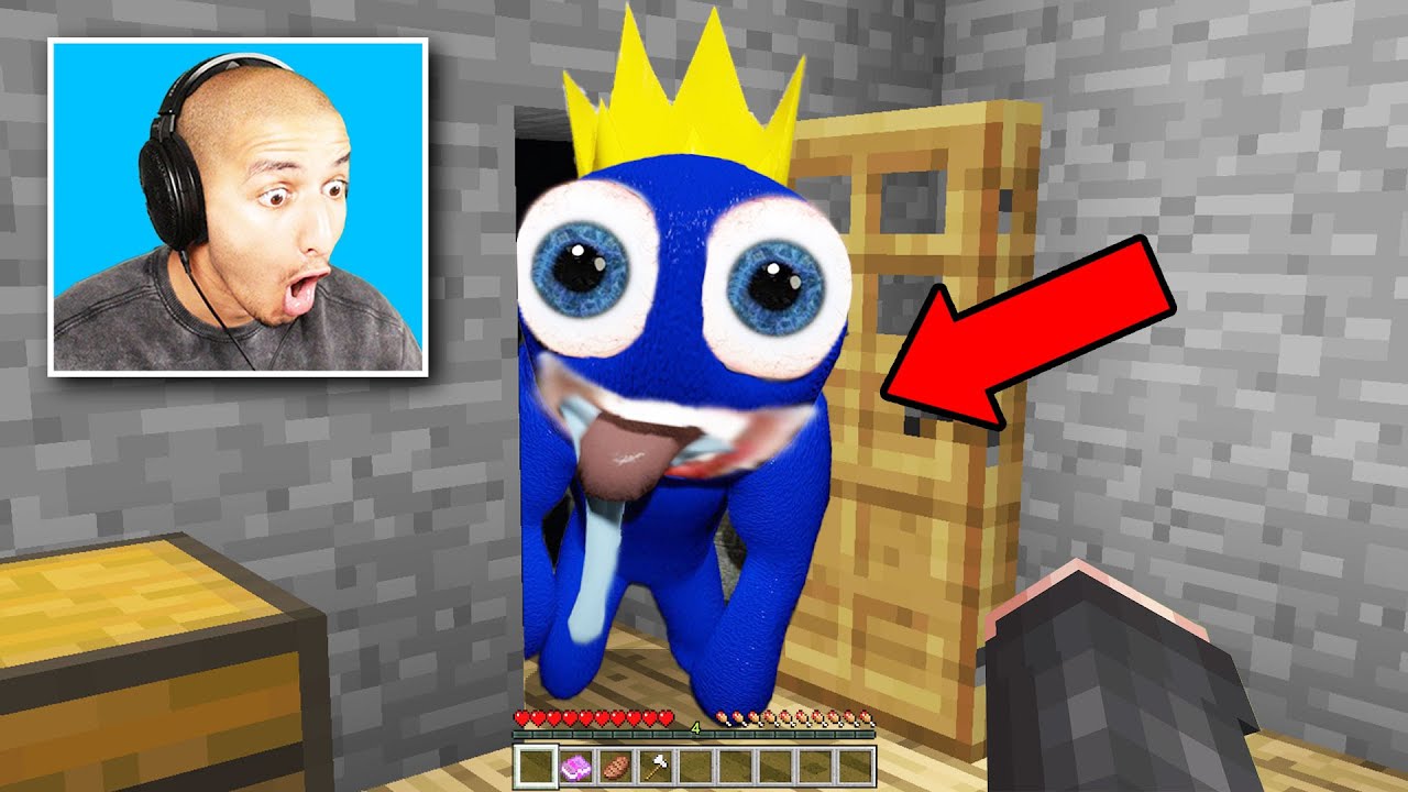 RAINBOW FRIENDS Chased Me in Minecraft... (Scary)