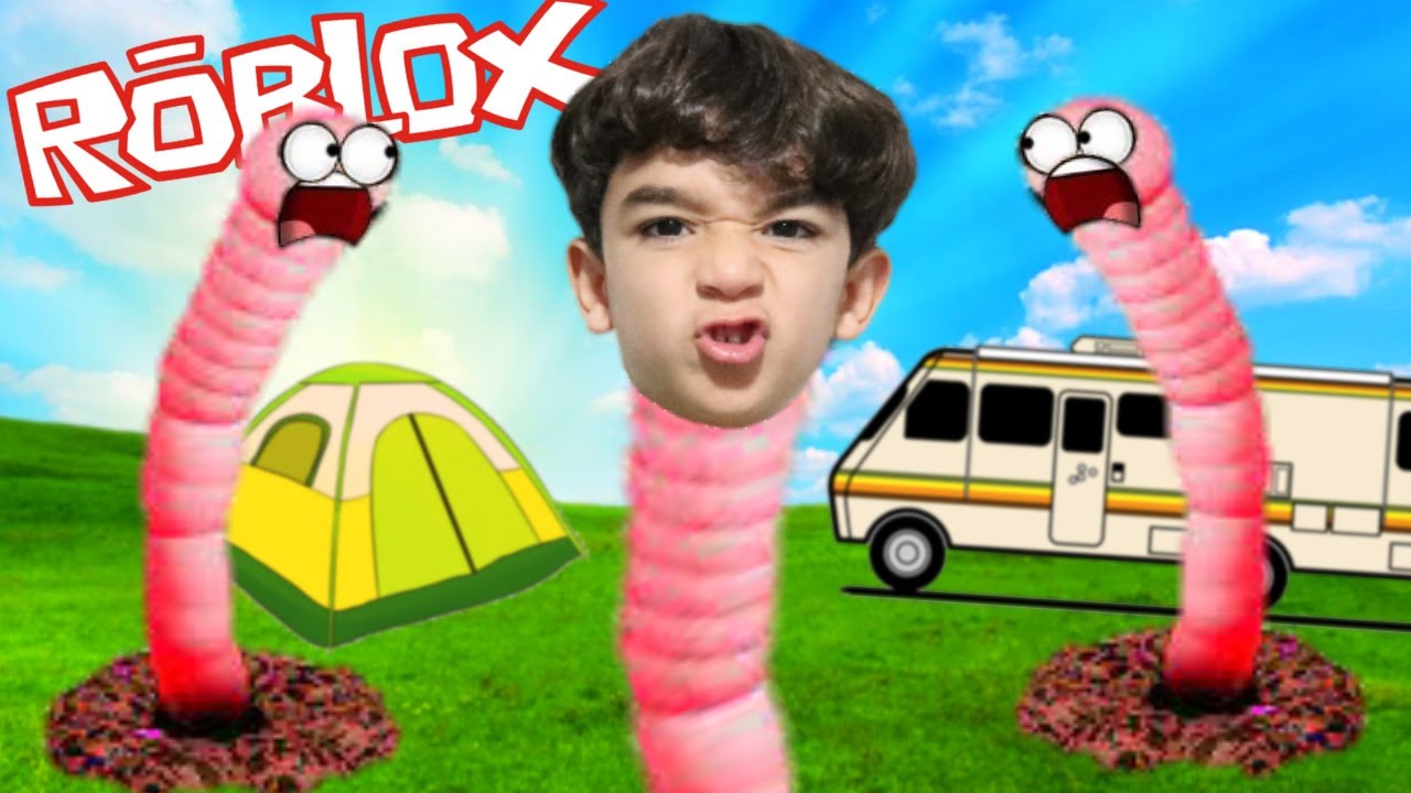 LUCAS VIROU UMA MINHOCA NO ROBLOX WORMY - Lucas Rocha Games