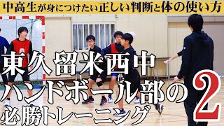 ハンドボール】中高生が身につけたい正しい判断と体の使い方 東久留米