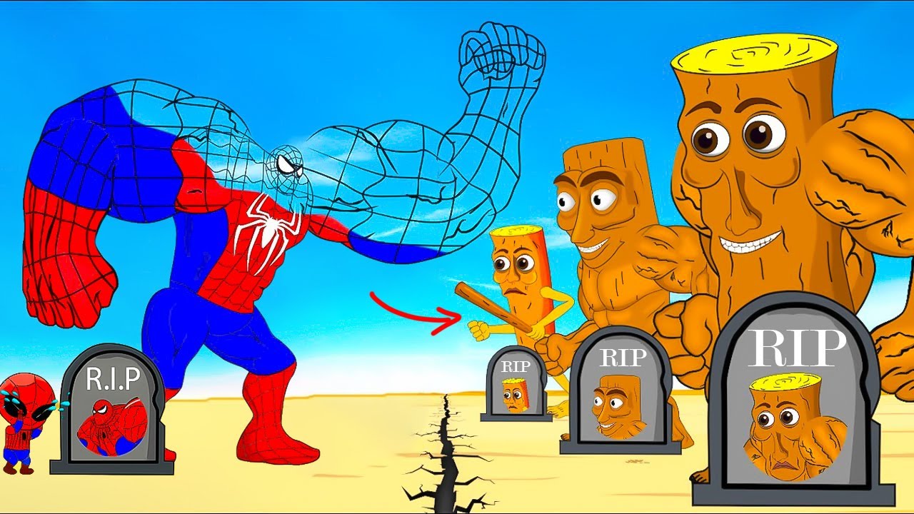 Rescue R.I.P RED SPIDER-MAN Vs TUNG TUNG TUNG SAHUR Family: Returning From The Dead SECRET - FUNNY!