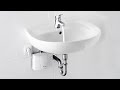 M3/END (with tap) – undersink installation of the mini instant water heater at a washbasin