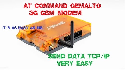 🔧 How to Configure AT Commands for Gemalto 3G GSM Modem to Send Data to Server | IoT Tutorial