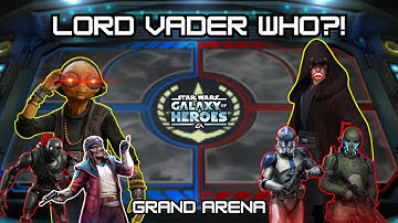 Maz Kanata vs Lord Vader - Grand Arena 3v3 - SWGOH