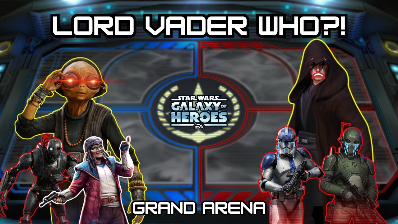 Maz Kanata vs Lord Vader - Grand Arena 3v3 - SWGOH
