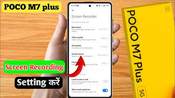 poco m7 plus screen recording settings, poco m7 plus screen recorder sound settings, poco m7 plus