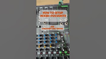 How to setup audio Mixer+Focusrite for live streaming/recording #audiosetup #AudioSetup #Focusrite