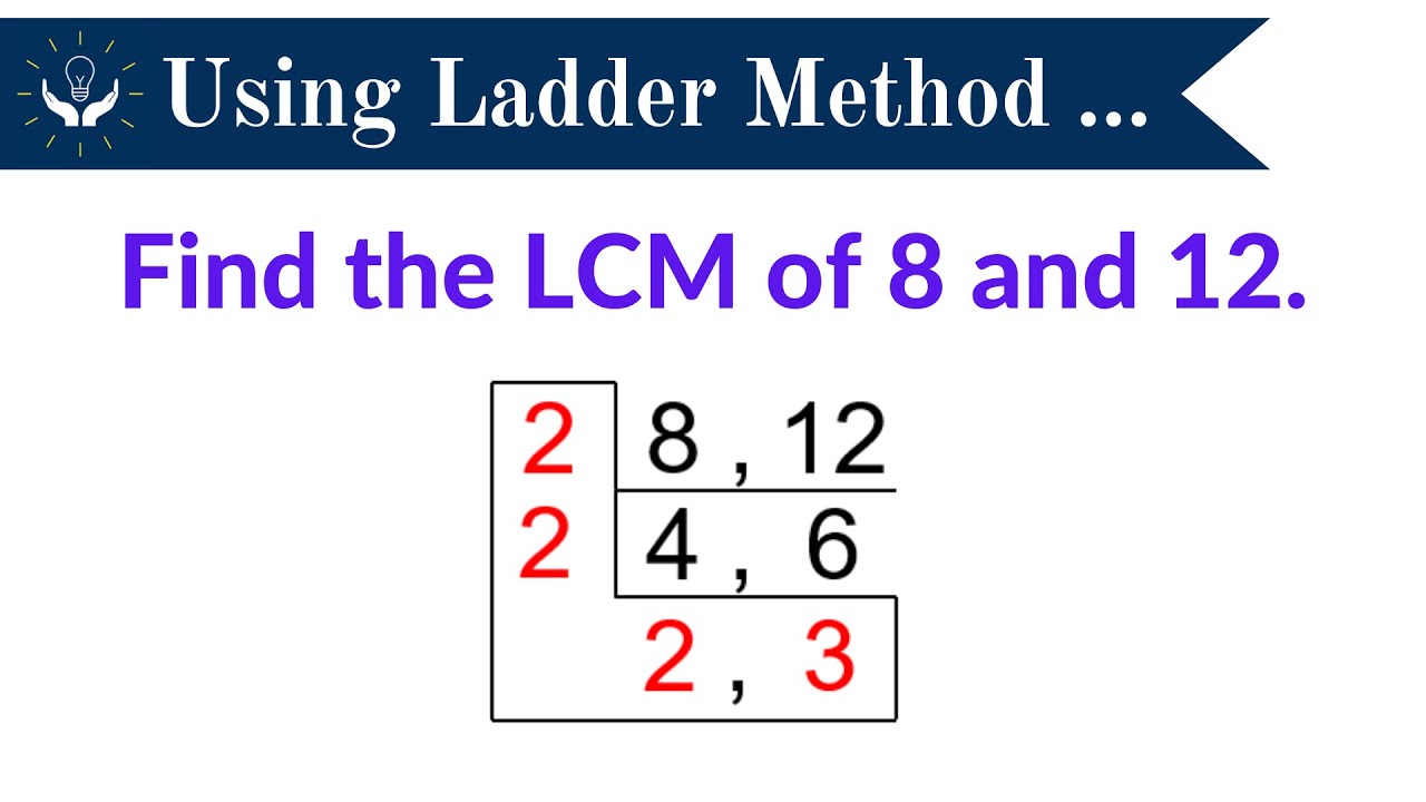 How to Find the LCM Using Ladder Method - YouTube