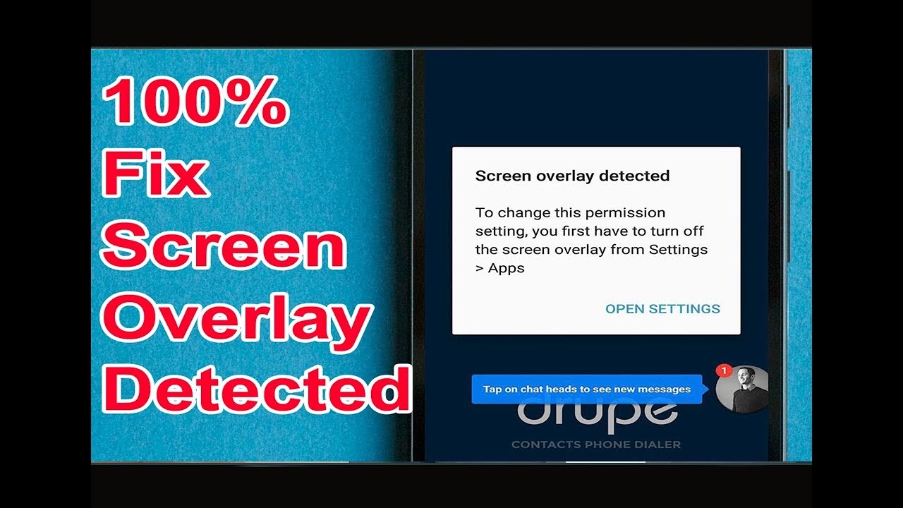 how to fix Screen overlay detected problem in Android - YouTube