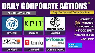 📈 Market Movers! Decoding Corporate Buzz: Dividends, Bonuses and Financial Maneuvers by Titans! 🚀💼