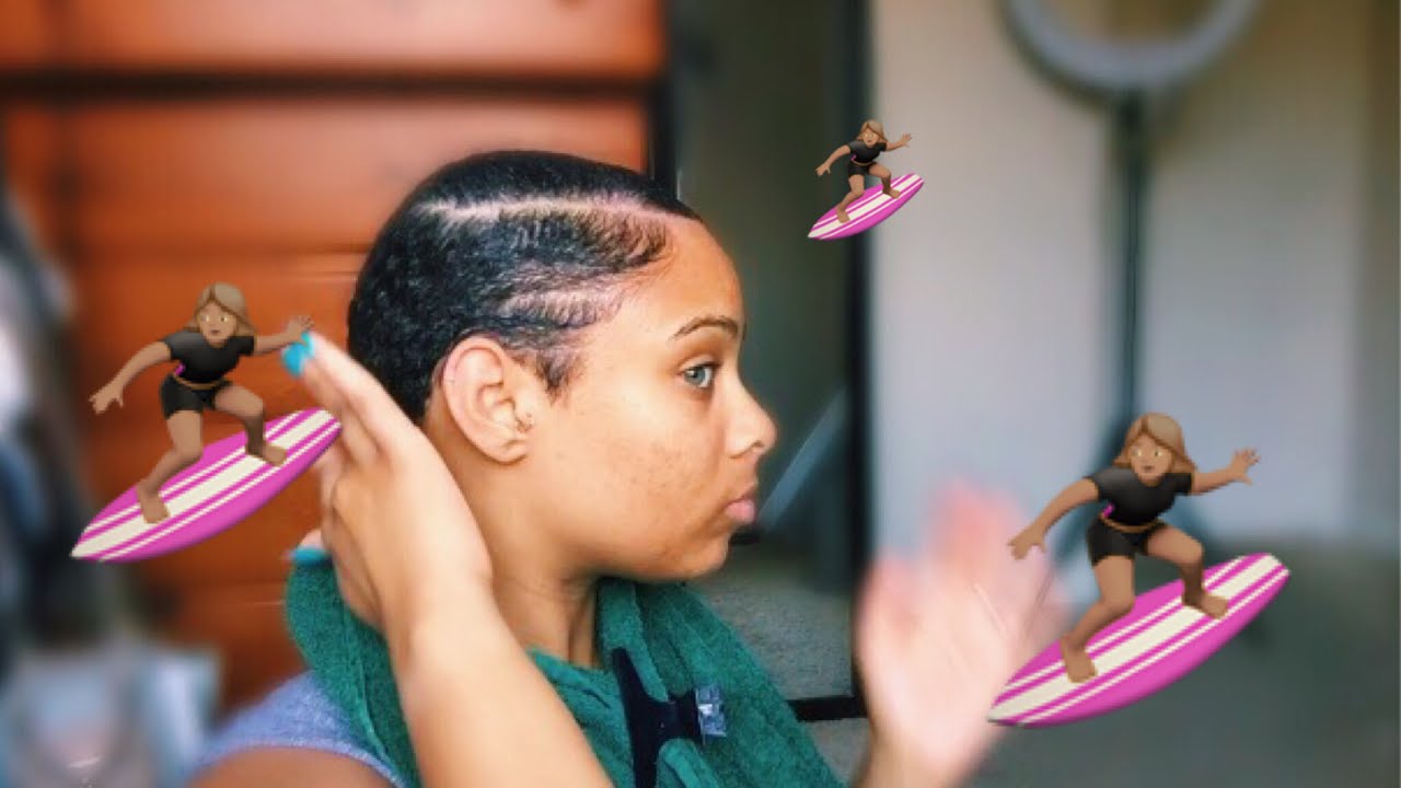 Slicked Down Short Natural Hair No Relaxer Twa Tapered Cut