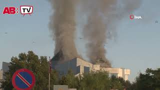 Konya’da belediye binasında yangın!
