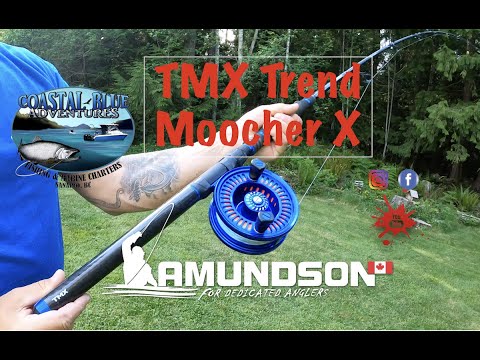 Amundson TMX Trend Moocher X downrigging fishing rod. Test and review.  Impressive. 