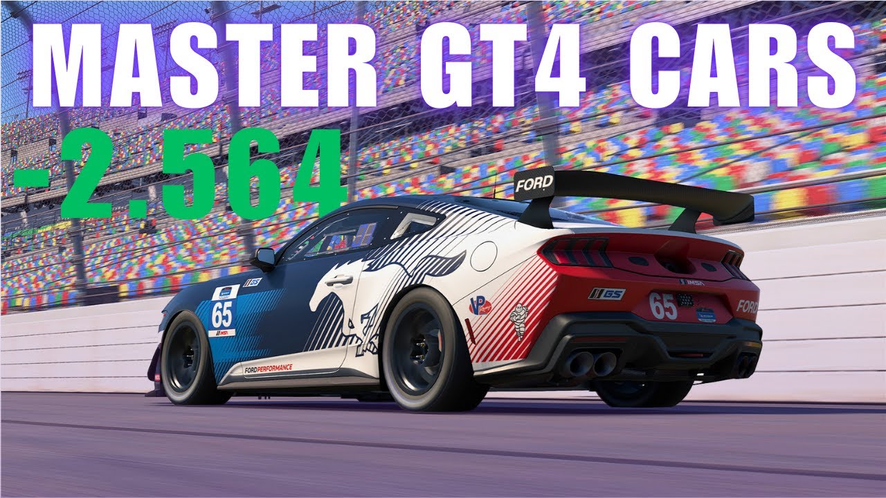 Как управлять автомобилями GT4 в iRacing (объяснение переднего, среднего и заднего расположения д...