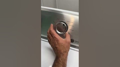 How to calibrate Maytag washer Hameed wafa