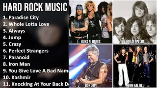 HARD ROCK Music Mix - Guns N' Roses, Led Zeppelin, Bon Jovi, Van Halen - Paradise City, Whole Lo...