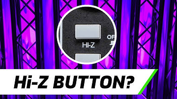 What does the Hi-Z Button Do | Audio Mixer & Interface