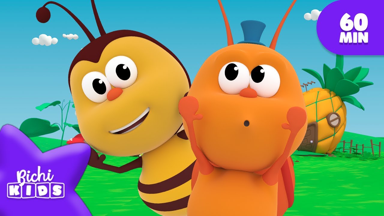 🐌 Co-Co, Si Be-Be 🐝 60 Min 🐞 BICHIKIDS 🐞 Canciones para niños 🌈 MIX | El Reino Infantil